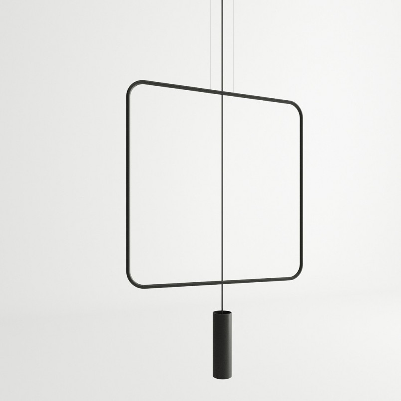 Lampa wisząca czarna Rana | Minimalistyczny design Thoro