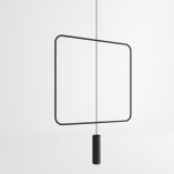 Lampa wisząca czarna Rana | Minimalistyczny design Thoro
