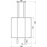 Lampa wisząca Rana 2 punktowa czarna | Thoro - Nowoczesny design