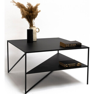 Stolik industrialny kwadratowy 70cm czarny | NG Design