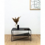 Stolik industrialny kwadratowy 70cm czarny | NG Design