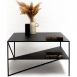 Stolik industrialny kwadratowy 70cm czarny | NG Design