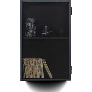 Designerska Półka metalowa zamykana Object030 czarna marki NG Design