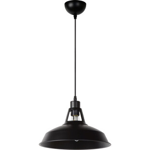 Lampa Wisząca Industrialna Brassy | Czarna, Loftowa | Lucide