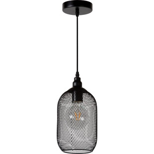 Lampa wisząca Mesh czarna | Loftowa lampa Lucide