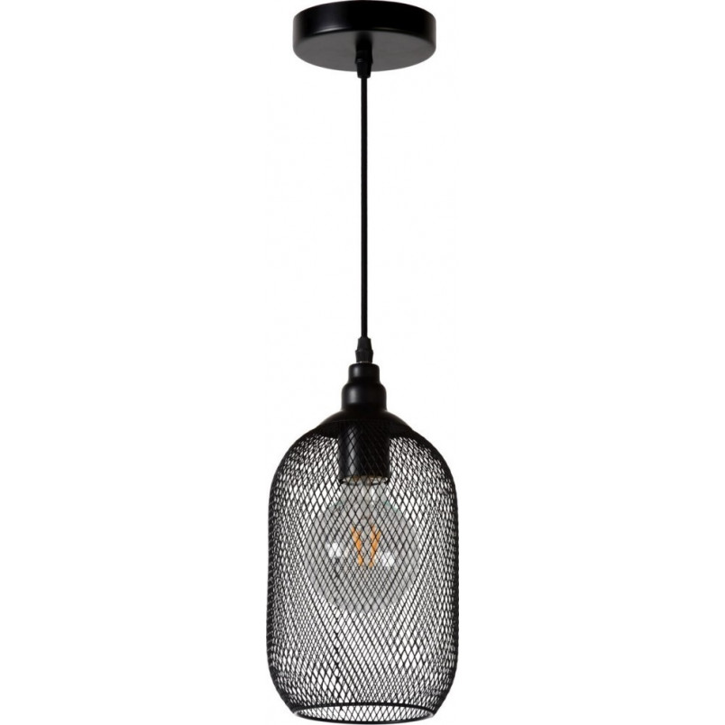 Lampa wisząca Mesh czarna | Loftowa lampa Lucide