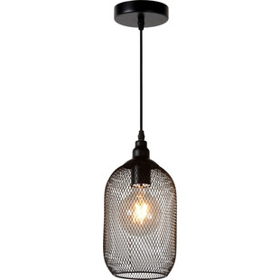 Lampa wisząca Mesh czarna | Loftowa lampa Lucide