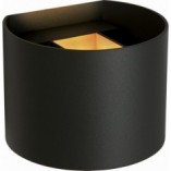 Kinkiet łazienkowy Axi Round LED czarny | Lucide