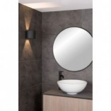 Kinkiet łazienkowy Axi Round LED czarny | Lucide
