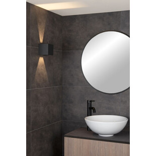 Kinkiet łazienkowy Axi Square LED czarny - Lucide
