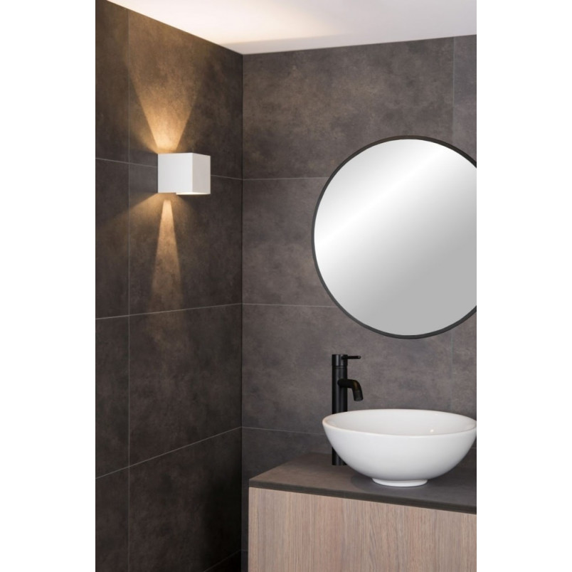 Kinkiet łazienkowy Axi Square LED biały | Lucide