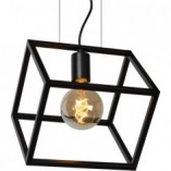 Lampa wisząca Fabian czarna - Loftowa klatka Lucide | Kup teraz!