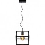Lampa wisząca Fabian czarna - Loftowa klatka Lucide | Kup teraz!