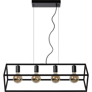 Lampa Wisząca Fabian IV Czarna - Loftowa Klatka | Lucide