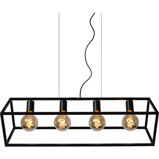 Lampa Wisząca Fabian IV Czarna - Loftowa Klatka | Lucide