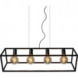 Lampa Wisząca Fabian IV Czarna - Loftowa Klatka | Lucide