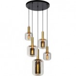 Lampa Wisząca Szklana 5-Punktowa Joanet | Lucide