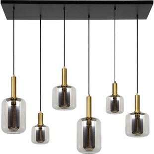 Lampa wisząca Joanet - 6 punktów, szkło dymione | Lucide