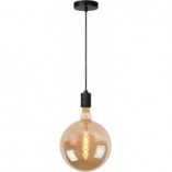 Lampa wisząca Jova - czarna, szklana, E27 | Lucide