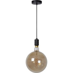 Lampa wisząca Jova - czarna, szklana, E27 | Lucide