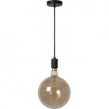 Lampa wisząca Jova - czarna, szklana, E27 | Lucide