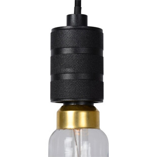 Lampa wisząca Jova - czarna, szklana, E27 | Lucide