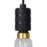 Lampa wisząca Jova - czarna, szklana, E27 | Lucide