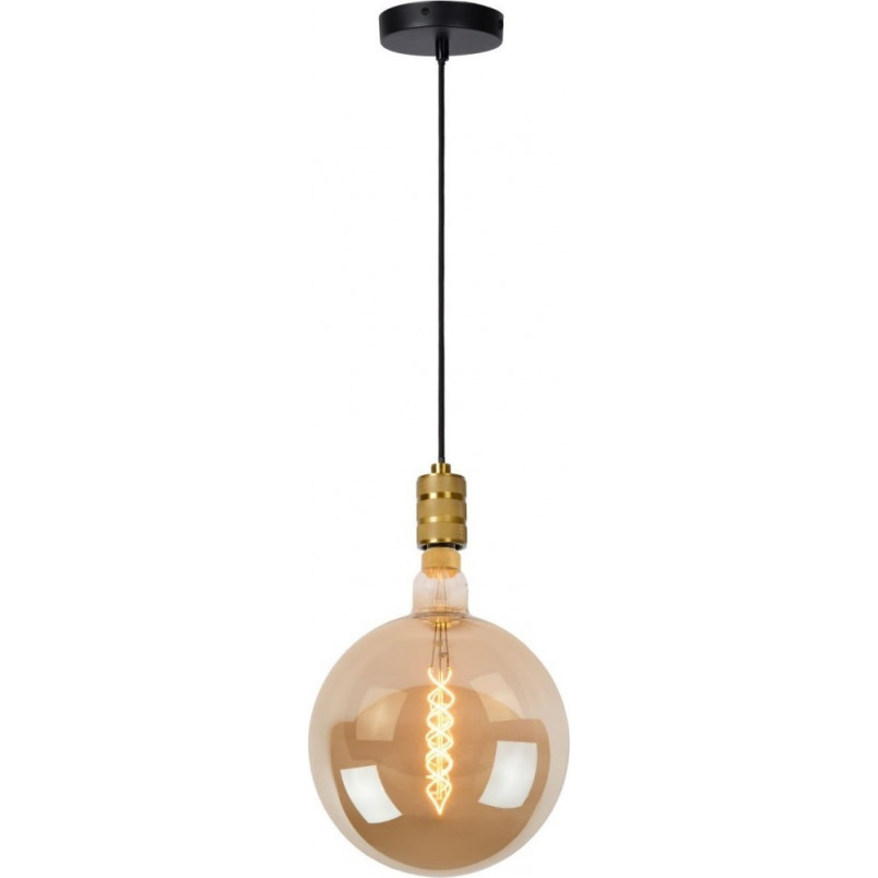 Lampa wisząca mosiężna Jova Lucide - E27, styl retro