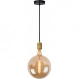 Lampa wisząca mosiężna Jova Lucide - E27, styl retro