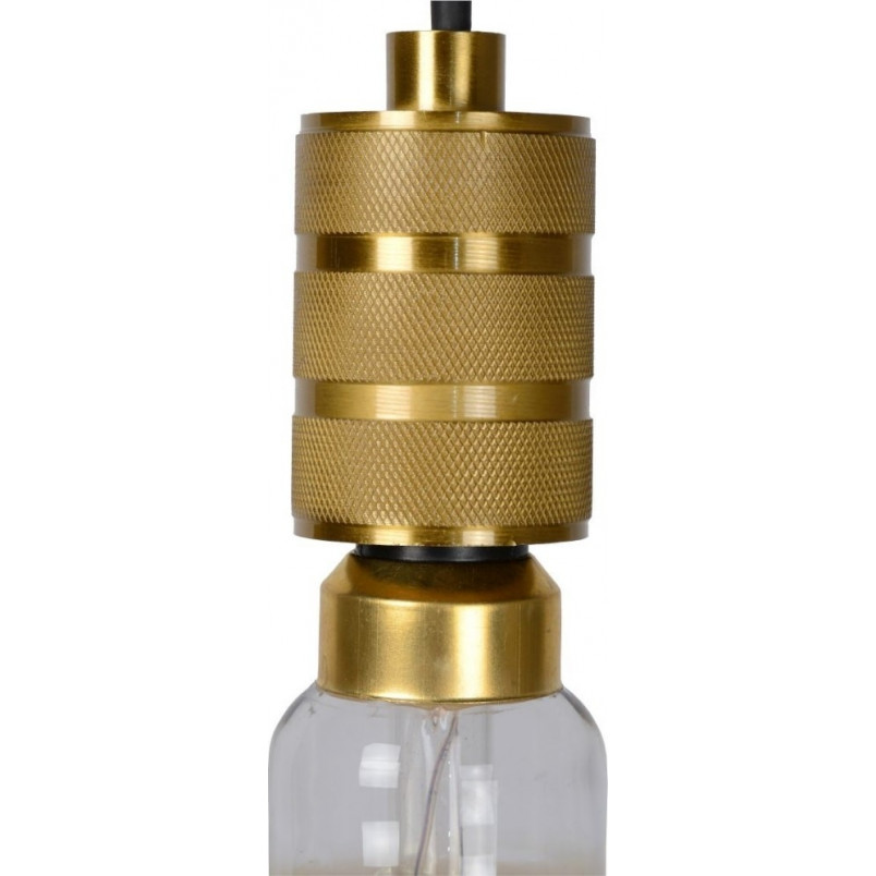 Lampa wisząca mosiężna Jova Lucide - E27, styl retro