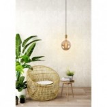 Lampa wisząca mosiężna Jova Lucide - E27, styl retro