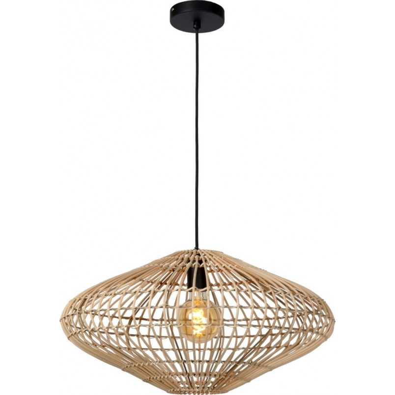 Lampa wisząca rattanowa boho Magali | Lucide - Odkryj naturalny styl