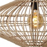 Lampa wisząca rattanowa boho Magali | Lucide - Odkryj naturalny styl