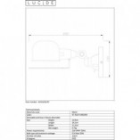 Kinkiet industrialny Lucide Honore | Loftowa lampa z metalu