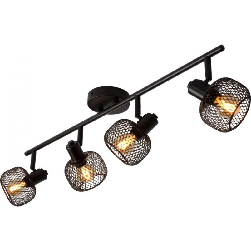 Reflektor sufitowy Maren IV czarny | Lucide - Loftowa lampa