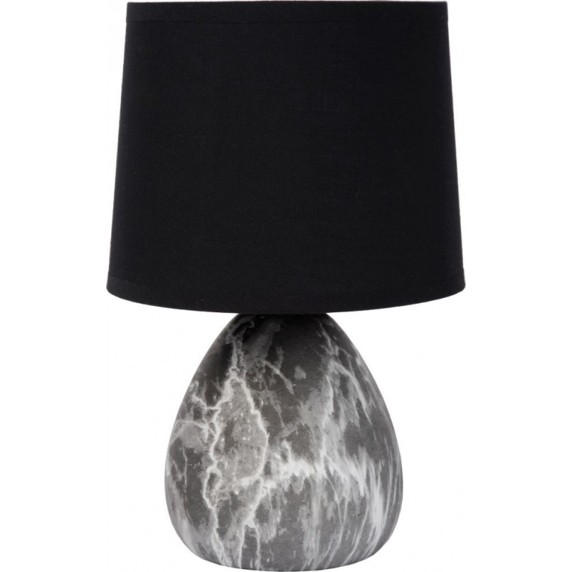 Lampa stołowa czarna Marmo | Lucide - Eleganckie oświetlenie
