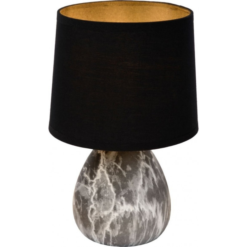 Lampa stołowa czarna Marmo | Lucide - Eleganckie oświetlenie