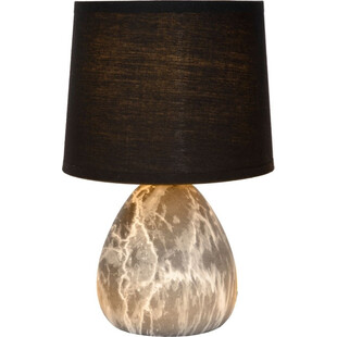 Lampa stołowa czarna Marmo | Lucide - Eleganckie oświetlenie