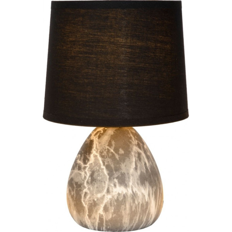 Lampa stołowa czarna Marmo | Lucide - Eleganckie oświetlenie