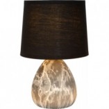 Lampa stołowa czarna Marmo | Lucide - Eleganckie oświetlenie