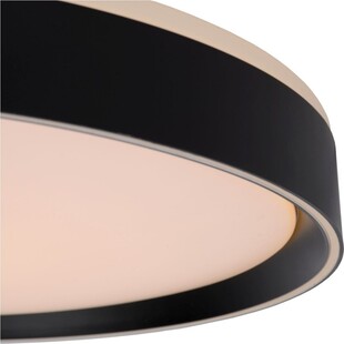 Plafon LED Okrągły Nuria Czarny 50cm | Lucide