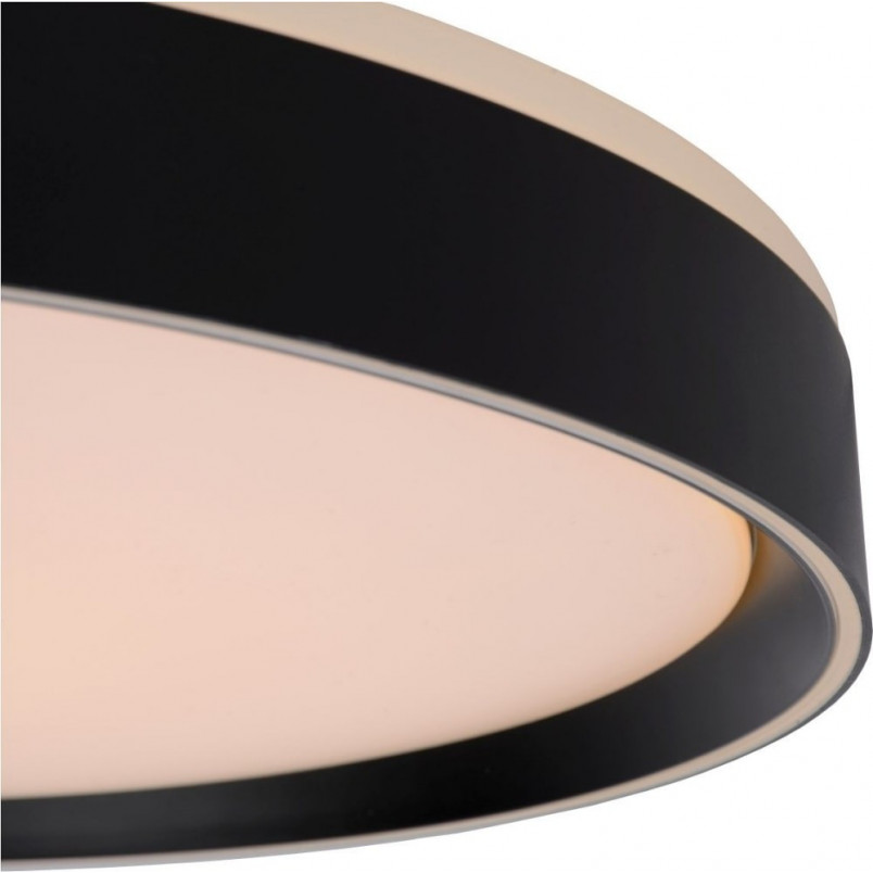 Plafon LED Okrągły Nuria Czarny 50cm | Lucide