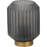 Lampa stołowa szklana Lucide Sueno | Szara, mosiężna | Kup online