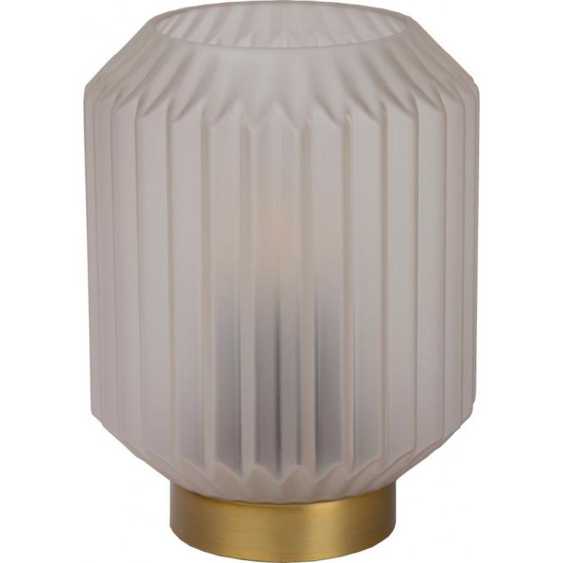 Lampa stołowa biało-złota Lucide Sueno - Eleganckie oświetlenie