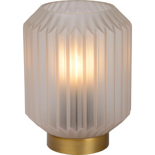 Lampa stołowa biało-złota Lucide Sueno - Eleganckie oświetlenie