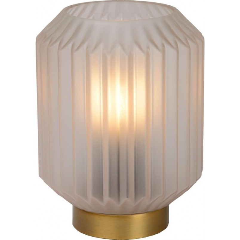 Lampa stołowa biało-złota Lucide Sueno - Eleganckie oświetlenie