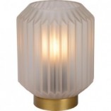 Lampa stołowa biało-złota Lucide Sueno - Eleganckie oświetlenie