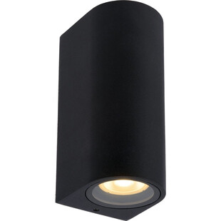 Kinkiet elewacyjny Zaro Round II czarny | Lucide