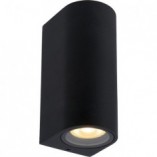 Kinkiet elewacyjny Zaro Round II czarny | Lucide