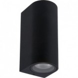 Kinkiet elewacyjny Zaro Round II czarny | Lucide